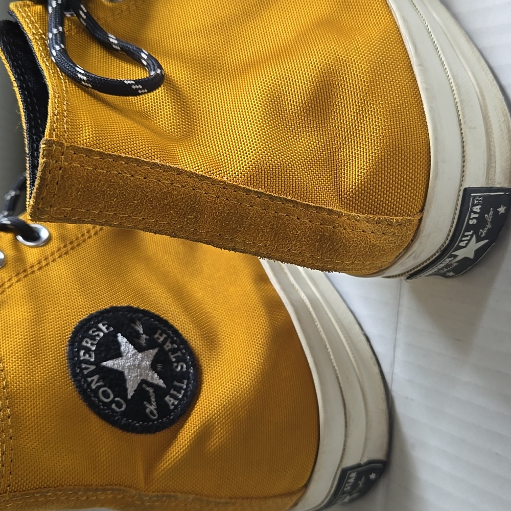 Converse All Star High-Top Sneakers in Tumeric Gold - Picture 6 of 10